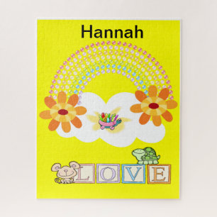 Puzzles Yellow Turtle Love Legpuzzel