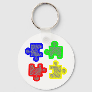 Puzzleteile puzzel sleutelhanger