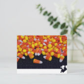 Puzzling Candy Corn Briefkaart (Staand voorkant)