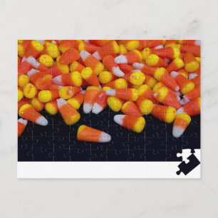 Puzzling Candy Corn Briefkaart