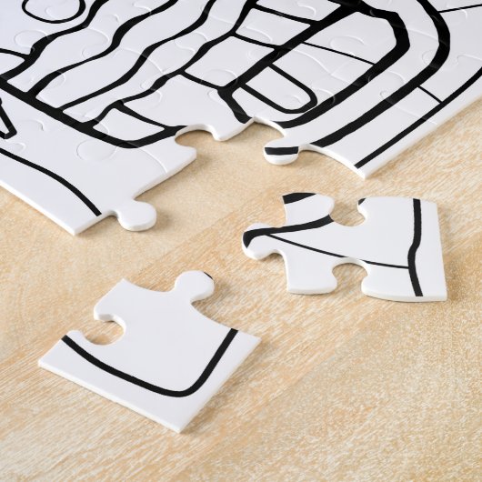 PUZZZELS U KLEUR - EEN KUSTVOLLEDIGE VAN HET KLEUR LEGPUZZEL (Zijkant)