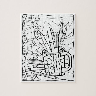 PUZZZELS U KLEUR - EEN KUSTVOLLEDIGE VAN HET KLEUR LEGPUZZEL