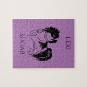 PUZZZLE. NAAM VAN HET KIND EN DE DOG. LEGPUZZEL (Horizontaal)