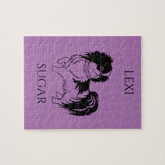 PUZZZLE. NAAM VAN HET KIND EN DE DOG. LEGPUZZEL (Horizontaal)