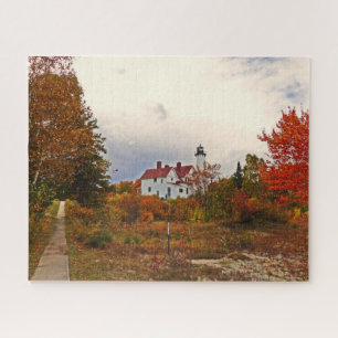 PUZZZLE/PUNT IROQUOIS LIGHTHOUSE MICHIGAN U.P. LEGPUZZEL