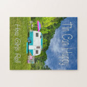PUZZZLE Tin kan de Camper gelukkig maken Legpuzzel (Horizontaal)