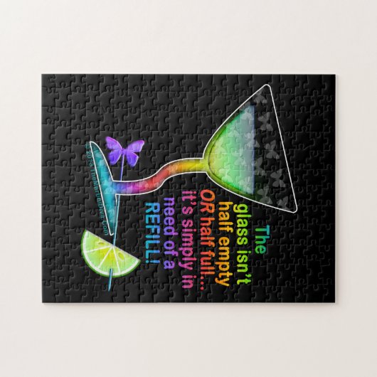 PUZZZLES - GLASHALF VOLLEDIG LEGPUZZEL (Horizontaal)