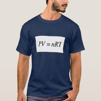 PV=nRT ideale gaswet - Mannen donkere T-shirt