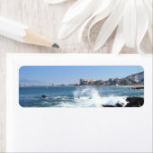 PV Uitzicht met Crashing Wave Etiket (Insitu)