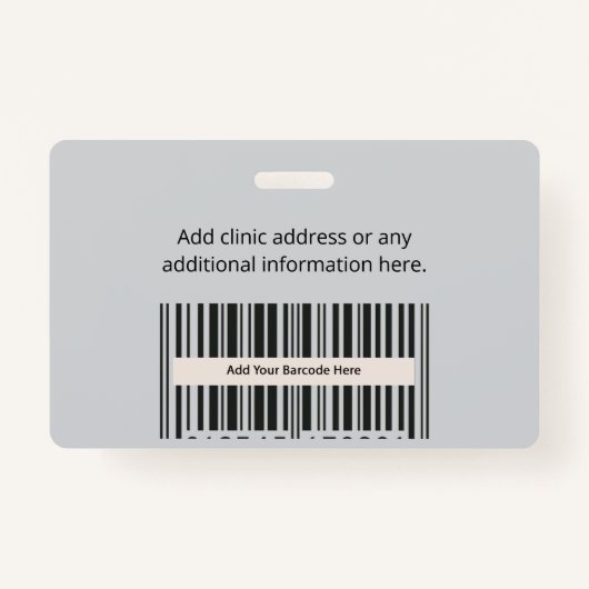 PVC Badge Kaart – Kantoor.Event.Horizontal.ID (Achterkant)