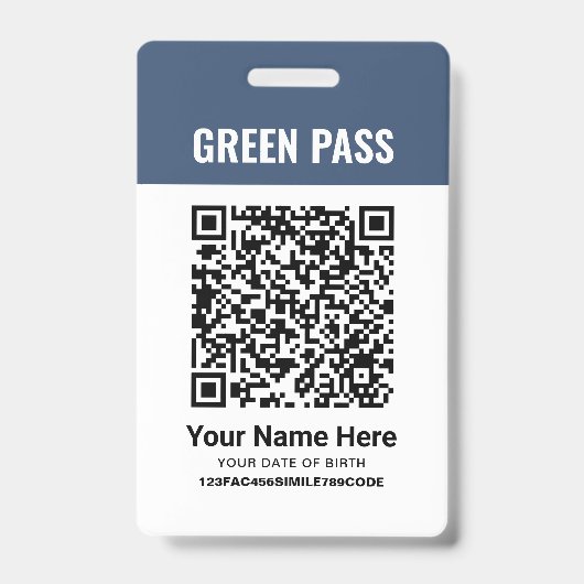 PVC Navy Blue Badge (Voorzijde)