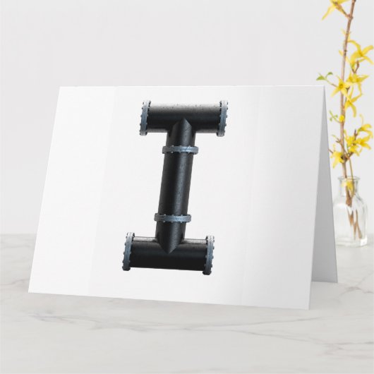 Pvc Pipet Letter Concept Kaart (Gele Bloem)