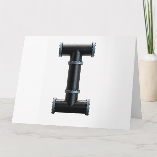Pvc Pipet Letter Concept Kaart (Voorkant)