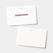 PVC Plastic Badge (Voor- en achterkant)