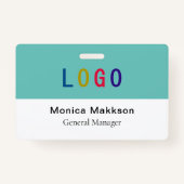 PVC Plastic vrijwilligerbadge met Clip Custom Logo Badge (Achterkant)