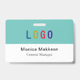 PVC Plastic Vrijwilligersbadge met Clip Custom Log Badge
