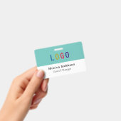 PVC Plasticen Volunteerbadge met Clip Custom Logo Badge (Handheld)