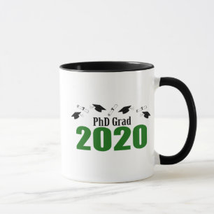 PVD Afstudeerder 2020 Petten en diploma's (groen) Mok