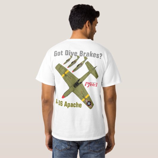 PVijf1 A-36 Apache "Heb je duimremmen?" T-shirt (Achterkant volledig)