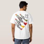 PVijf1 P-51 "15e luchtmacht" T-shirt (Achterkant volledig)