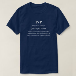 PVP Grappige Videogame Definitie Met Witte Tekst T-shirt
