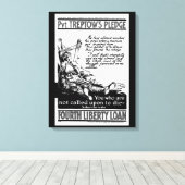 Pvt. Treptow's Pledge. "Ik zal vechten_War afbeeld Canvas Afdruk (Insitu (Houten vloer))