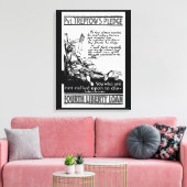 Pvt. Treptow's Pledge. "Ik zal vechten_War afbeeld Canvas Afdruk (Insitu (Woonkamer))