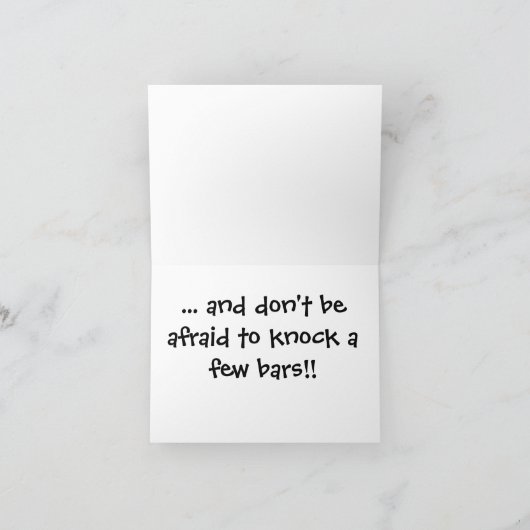 PWD agility jump verjaardagskaart Kaart (Binnen)