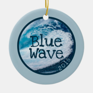 PWDP Blue Wave-versiering Keramisch Ornament