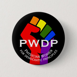 PWDP regenboogvist, eerste knop Ronde Button 5,7 Cm