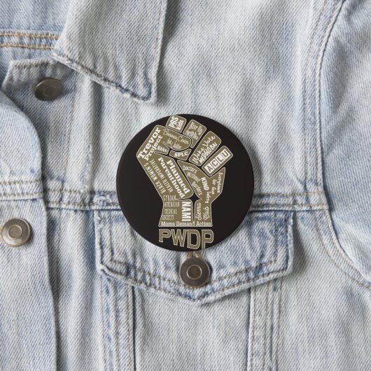 PWDP vuistknoppen Ronde Button 7,6 Cm (In situ)