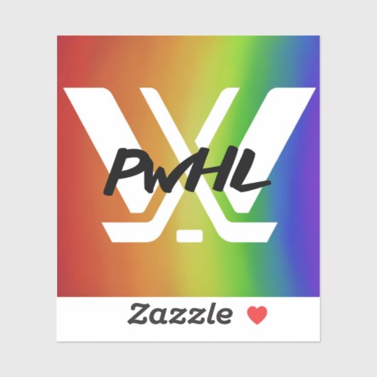 PWHL Hockey Pride Sticker voor vrouwen (Vel)