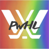 PWHL Hockey Pride Sticker voor vrouwen (Voorkant)
