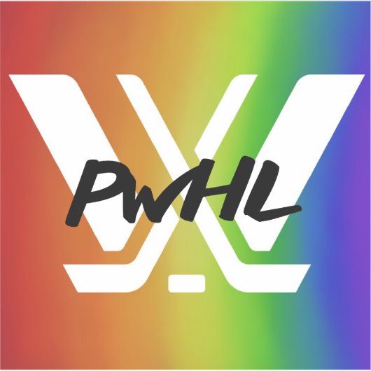 PWHL Hockey Pride Sticker voor vrouwen (Voorkant)