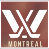 PWHL Montreal Logo Sticker (Voorkant)