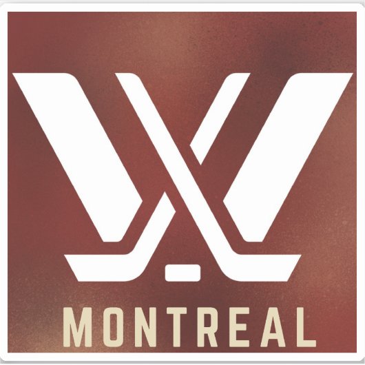 PWHL Montreal Logo Sticker (Voorkant)