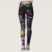 PWL ShipRocked Neon Mardi Gras Leggings (Voorkant)