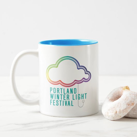 PWLF-Mok Tweekleurige Koffiemok (Met donut)