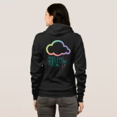 PWLF Womens Zip Hoodie - Zwart (Achterkant volledig)