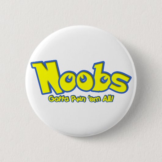 Pwn Noobs Ronde Button 5,7 Cm (Voorkant)