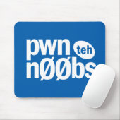 Pwn the Noobs Mousepad Muismat (Met muis)