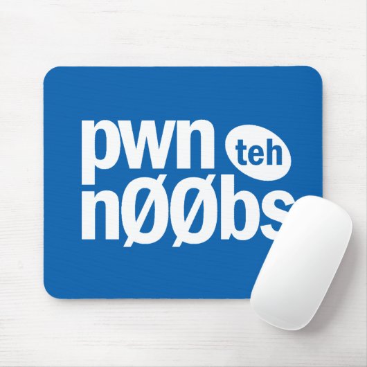 Pwn the Noobs Mousepad Muismat (Met muis)