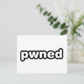 pwned - gamer gaming - videospellen briefkaart (Staand voorkant)