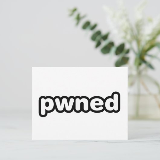 pwned - gamer gaming - videospellen briefkaart (Staand voorkant)