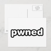 pwned - gamer gaming - videospellen briefkaart (Voorkant / Achterkant)