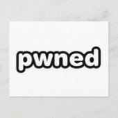 pwned - gamer gaming - videospellen briefkaart (Voorkant)