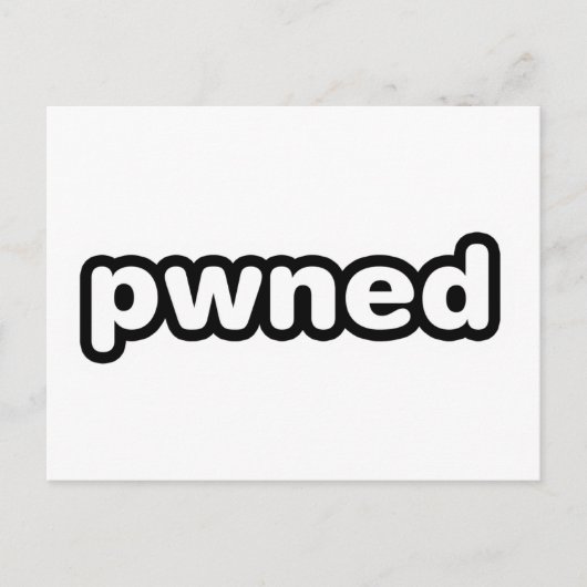 pwned - gamer gaming - videospellen briefkaart (Voorkant)