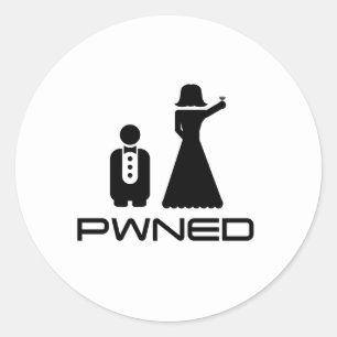 PWNED Marriage Ronde Sticker