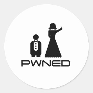 PWNED Marriage Ronde Sticker