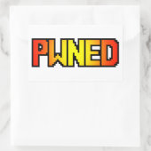PWNED RECHTHOEKIGE STICKER (Tas)